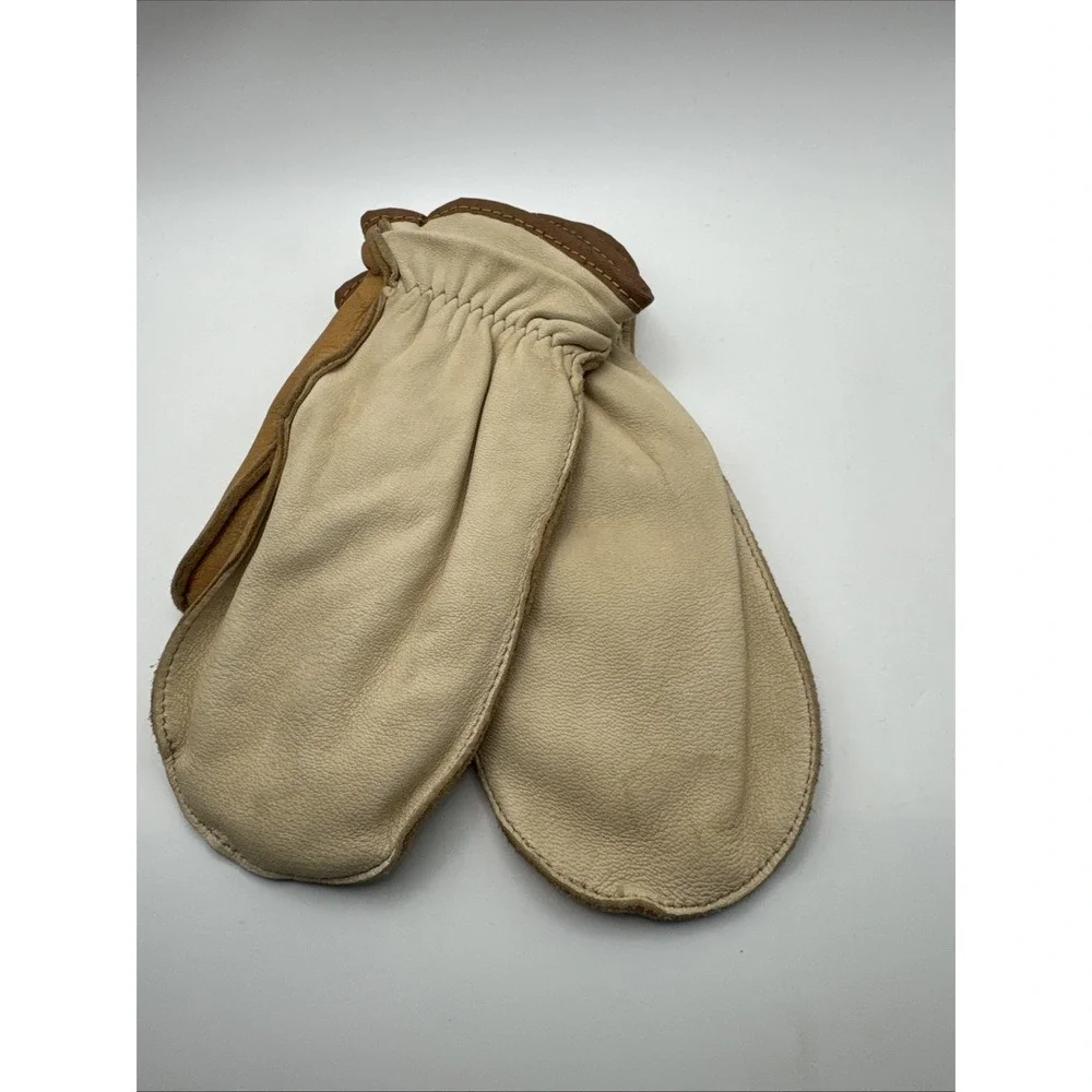Snowfall Women's Leather Mittens Fleece-Lined Pairs 3.5 x 8 Inch